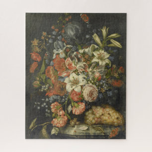 Stilleven met bloemen en fruit Ottmar Elliger Legpuzzel