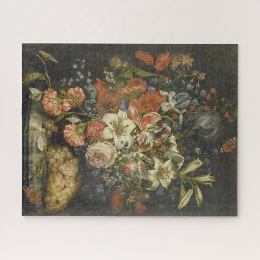 Stilleven met bloemen en fruit Ottmar Elliger Legpuzzel (Horizontaal)