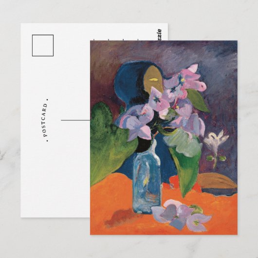 Stilleven met bloemen en idolen | Paul Gauguin Briefkaart (Voorkant / Achterkant)