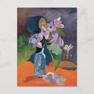 Stilleven met bloemen en idolen   Paul Gauguin Briefkaart