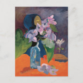 Stilleven met bloemen en idolen | Paul Gauguin Briefkaart (Voorkant)