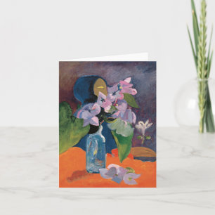 Stilleven met bloemen en idolen   Paul Gauguin Kaart