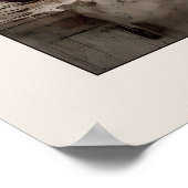 Stilleven met bloemen en pruimen - Print (Hoek)