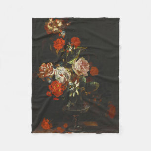 stilleven met bloemen fleece deken