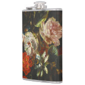 stilleven met bloemen heupfles (Links)