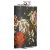 stilleven met bloemen heupfles (Rechts)