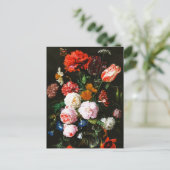 Stilleven met bloemen in een glazen vaas Classic Briefkaart (Staand voorkant)