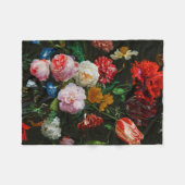 Stilleven met bloemen in een glazen vaas fleece deken (Voorkant (Horizontaal))