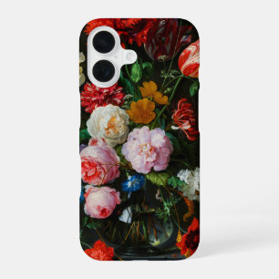 Stilleven met bloemen in een glazen vaas iPhone 16 hoesje