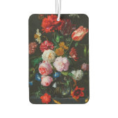 Stilleven met bloemen in een glazen vaas luchtverfrisser (Achterkant)