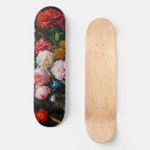 Stilleven met bloemen in een glazen vaas persoonlijk skateboard (Voorkant)