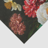 Stilleven met bloemen in een glazen vaas tissuepapier (Detail)