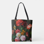 Stilleven met bloemen in een glazen vaas tote bag (Achterkant)