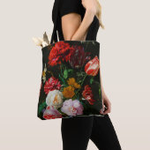 Stilleven met bloemen in een glazen vaas tote bag (Dichtbij)