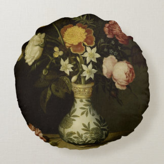 Stilleven met bloemen in een Wan-Li Vaas Ambrosius Rond Kussen