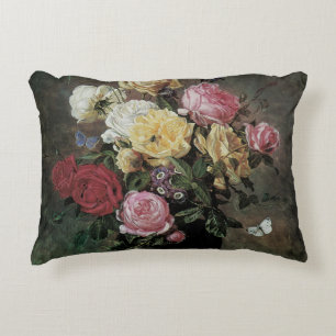 Stilleven met bloemen in vaas door Olaf Hermansen Decoratief Kussen