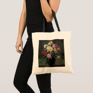 Stilleven met bloemen in vaas door Olaf Hermansen Tote Bag