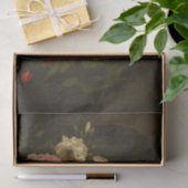 Stilleven met bloemen, insecten en een schelp tissuepapier (Geschenk)