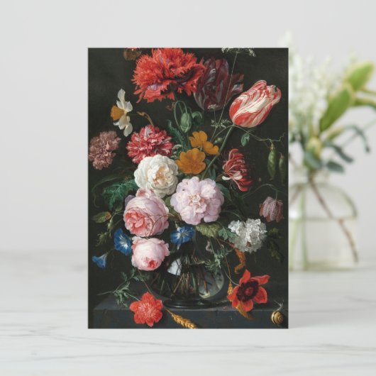 Stilleven met bloemen | Jan Davidsz de Heem (Staand voorkant)