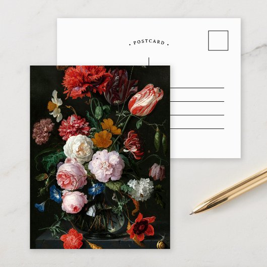Stilleven met bloemen | Jan Davidsz de Heem Briefkaart