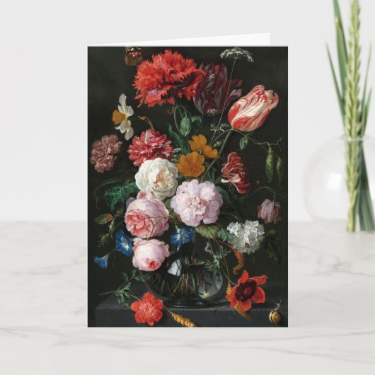 Stilleven met bloemen | Jan Davidsz de Heem Kaart (Voorkant)