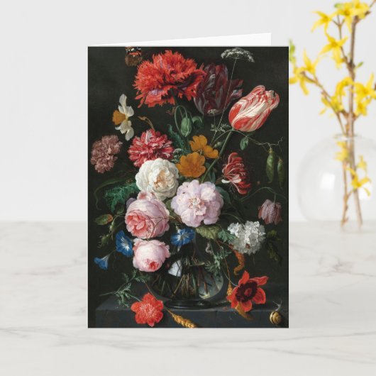 Stilleven met bloemen | Jan Davidsz de Heem Kaart (Gele Bloem)
