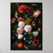 Stilleven met bloemen | Jan Davidsz de Heem Poster (Voorkant)