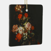 stilleven met bloemen keramisch ornament (Rechts)