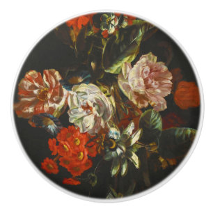 stilleven met bloemen keramische knop