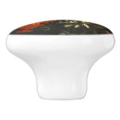  stilleven met bloemen keramische knop (Zijkant)