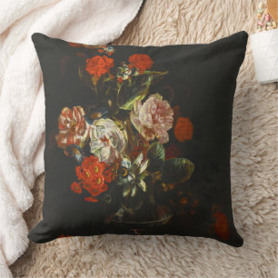 stilleven met bloemen kussen