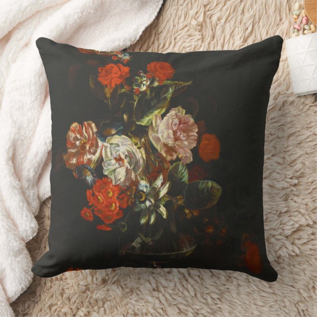  stilleven met bloemen kussen (Deken)