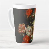 stilleven met bloemen latte mok (Linkerhoek)