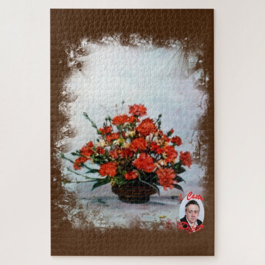 Stilleven met bloemen legpuzzel (Verticaal)