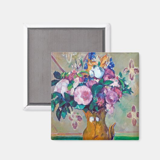 Stilleven met bloemen, Paul Cezanne Magneet (Voorkant / Achterkant)