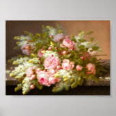 Stilleven met bloemen, Raoul M. De Longpré Poster (Voorkant)