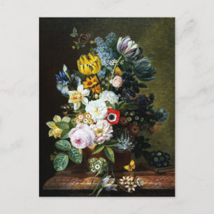 Stilleven met bloemen schilderen briefkaart