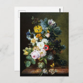 Stilleven met bloemen schilderen briefkaart (Voorkant / Achterkant)