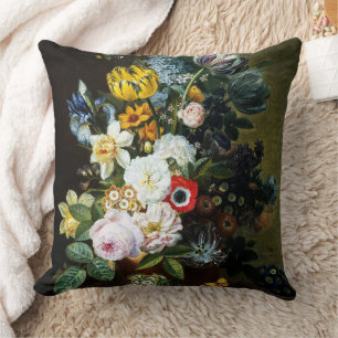 Stilleven met bloemen schilderen kussen