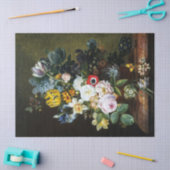 Stilleven met bloemen schilderen tissuepapier (Craft)