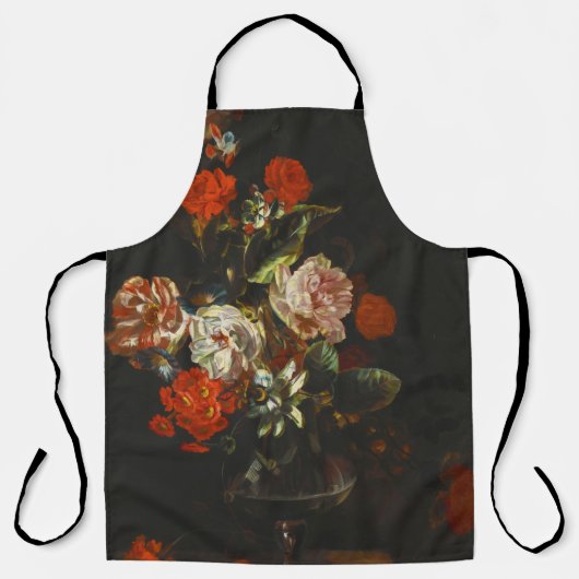 stilleven met bloemen schort (Voorkant)