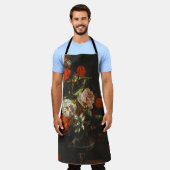 stilleven met bloemen schort (Gedragen)
