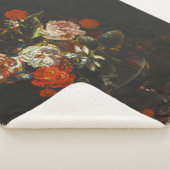 stilleven met bloemen sherpa deken (3/4)