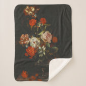  stilleven met bloemen sherpa deken (Voorkant)