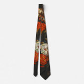  stilleven met bloemen stropdas (Achterkant)