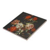  stilleven met bloemen tegeltje (Zijkant)