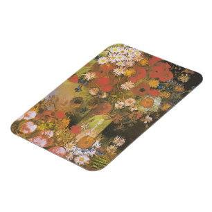 Stilleven met bloemen van Van Gogh Rode klaprozen Magneet