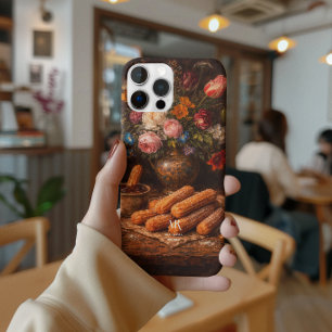 Stilleven met bloemige churros Monogram iPhone 15 Pro Max Hoesje