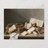 Stilleven met boeken | Jan Davidsz de Heem Briefkaart (Voorkant)