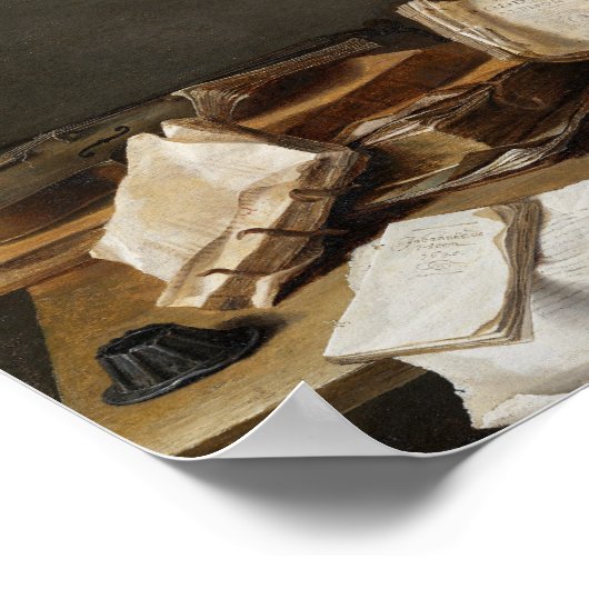 Stilleven met boeken | Jan Davidsz de Heem Poster (Hoek)